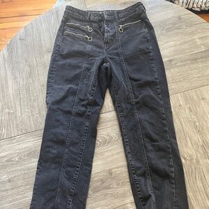 Black high waisted jeans